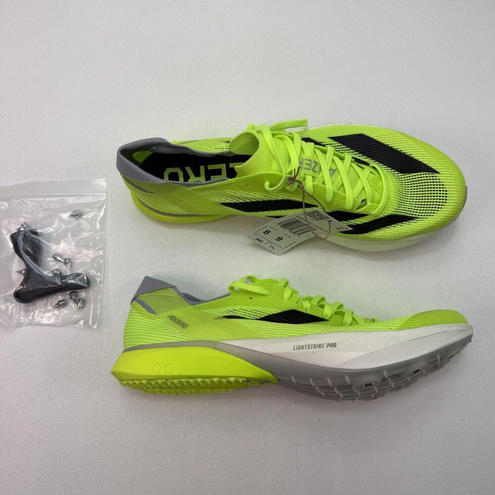 Adidas Adizero Avanti Shoes Mens Size 8 Yellow Black Track Spikes IG1989 New
